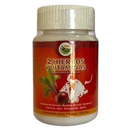 2 hierros y vitaminas 60 caps., Foto 1 Mayoreo Naturista