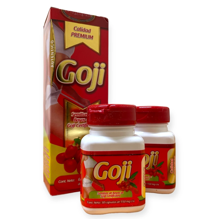 Bayas de goji 60 cápsulas, Foto 1 Mayoreo Naturista