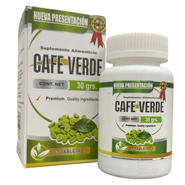 Cafe Verde 60 tabletas, Foto 1 Mayoreo Naturista