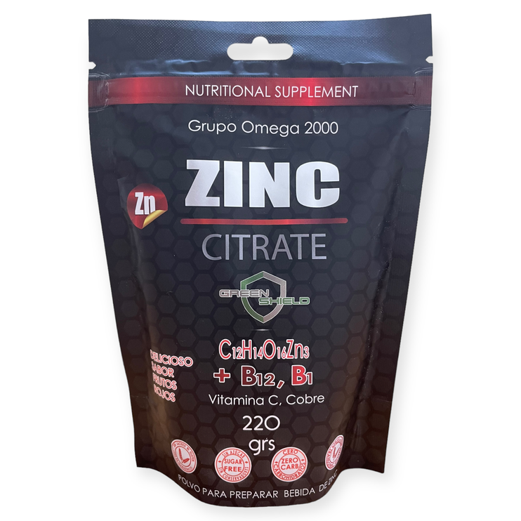 Citrato zinc sabor frutos rojos 220g Citrato zinc sabor frutos rojos 220g, Foto 1 Mayoreo Naturista