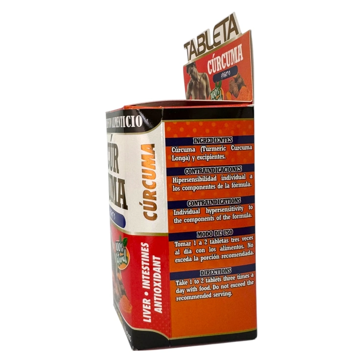 Cúrcuma 100 tabletas TNL-007, Foto 3 Mayoreo Naturista