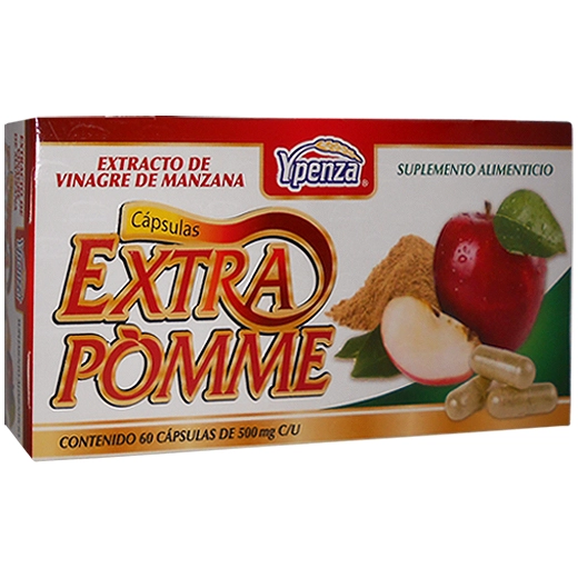 Extra pomme vinagre de manzana 60 cápsulas, Foto 1 Mayoreo Naturista