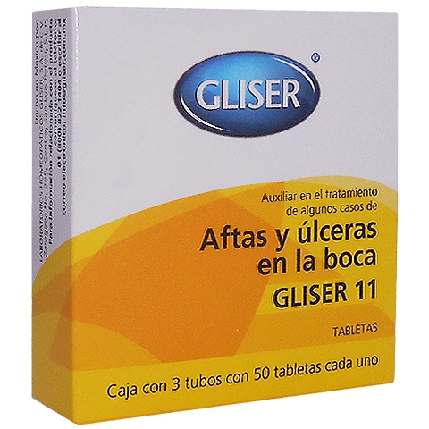 Gliser 11 aftas y úlceras en la boca, Foto 1 Mayoreo Naturista