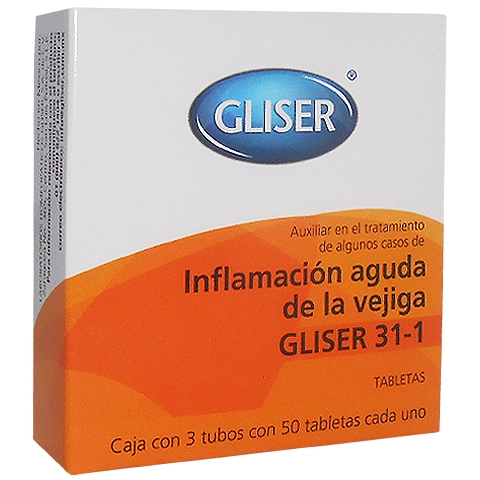 Gliser 31 1 inflamación aguda de la vejiga, Foto 1 Mayoreo Naturista
