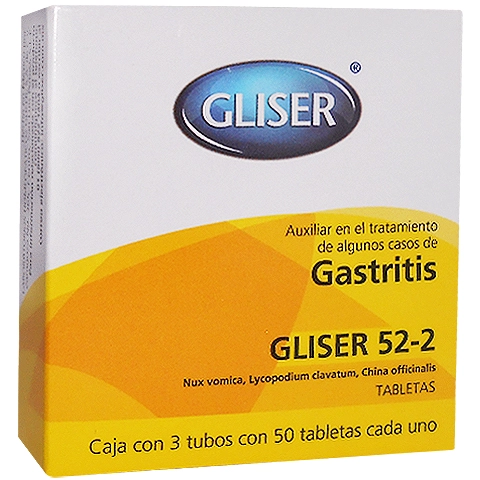 Gliser 52 2 gastritis, Foto 1 Mayoreo Naturista