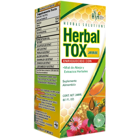 Herbal tox jarabe 240ml, Foto 1 Mayoreo Naturista