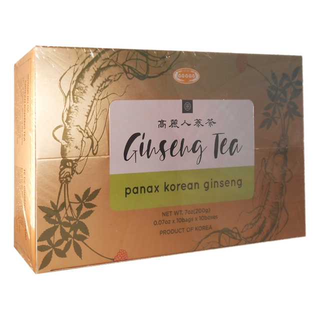 Korean ginseng tea 10 Sobres Gap, Foto 1 Mayoreo Naturista