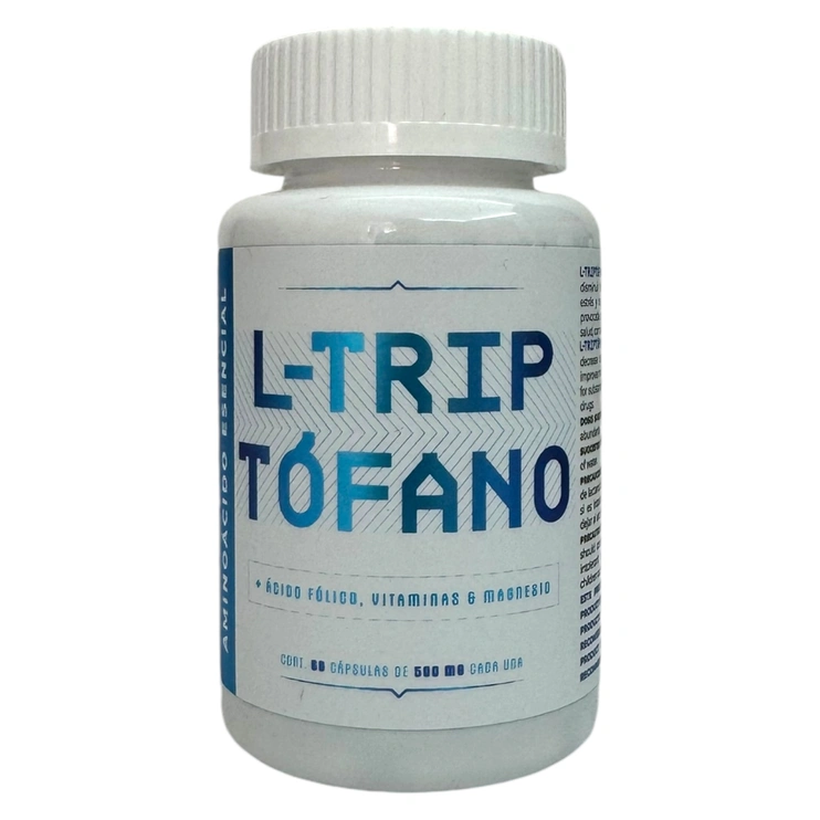 L-triptófano 60 cápsulas de 500mg, Foto 1 Mayoreo Naturista