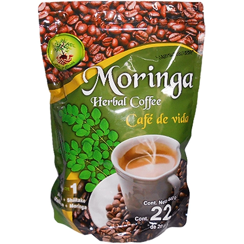Moringa herbal coffee 22 sobres, Foto 1 Mayoreo Naturista