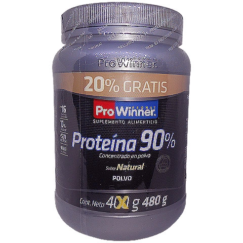 Proteína 90% sabor natural 480g, Foto 1 Mayoreo Naturista