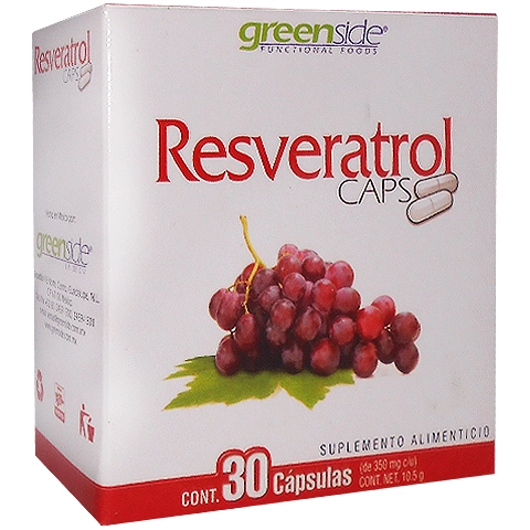 Resveratrol 30 cápsulas Greenside, Foto 1 Mayoreo Naturista