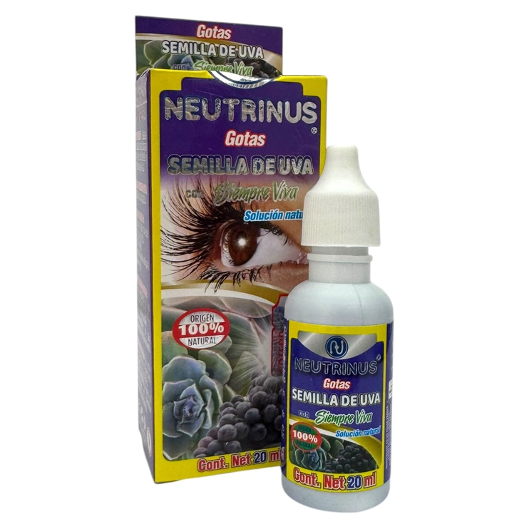 Semilla de Uva con Siempre Viva gotas 20 ml., Foto 1 Mayoreo Naturista