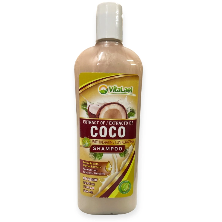 Shampoo con aceite de coco 500ml, Foto 1 Mayoreo Naturista