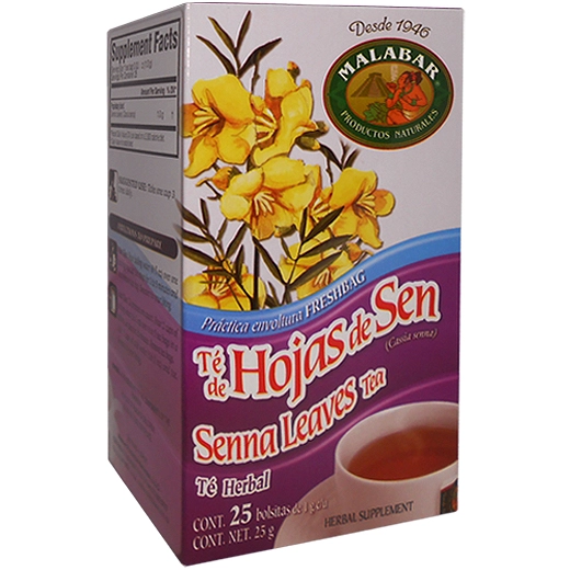 Té de hoja de sen 25 Sobres, Foto 1 Mayoreo Naturista