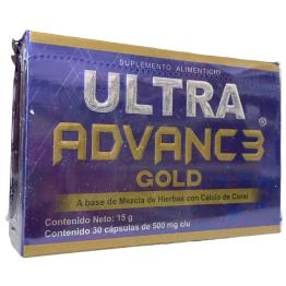 Ultra Advance Gold 30 cápsulas de 500mg, Foto 1 Mayoreo Naturista