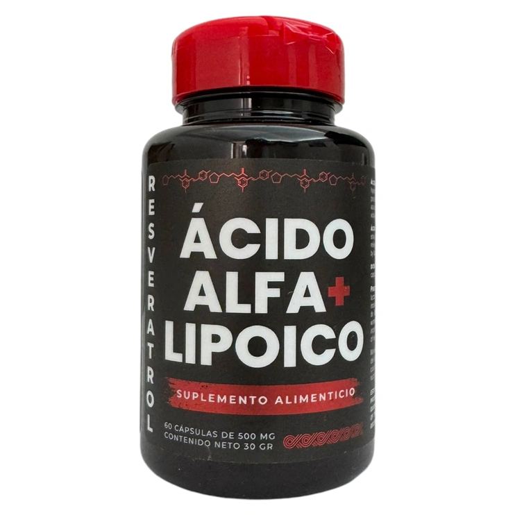 Ácido alfa lipoico + resveratrol 60 cápsulas 500mg
