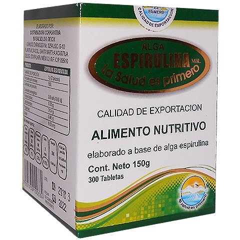 Alga espirulina 300 tabletas