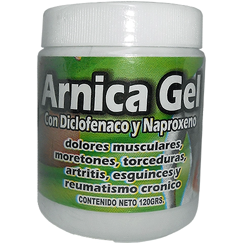 Árnica Gel con Diclofenaco y Naproxeno 120g Natural Cosmetics