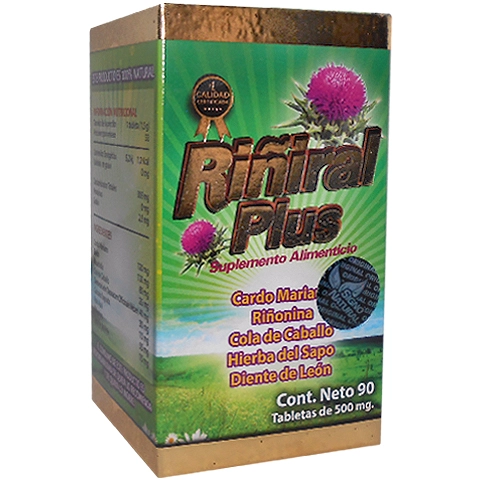 Riñiral plus 60 tabletas