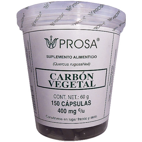 Carbón vegetal 150 cápsulas