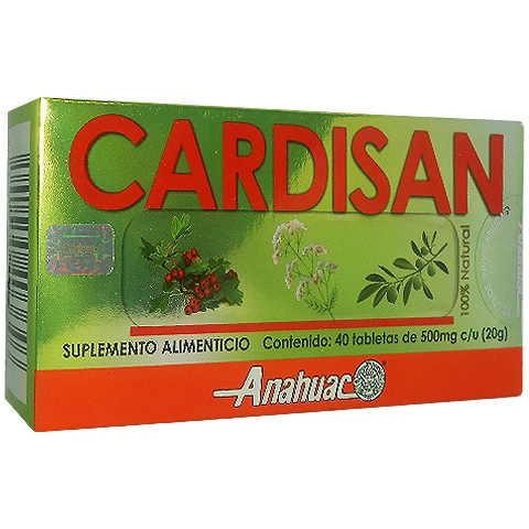 Cardisan 40 tabletas de 500mg