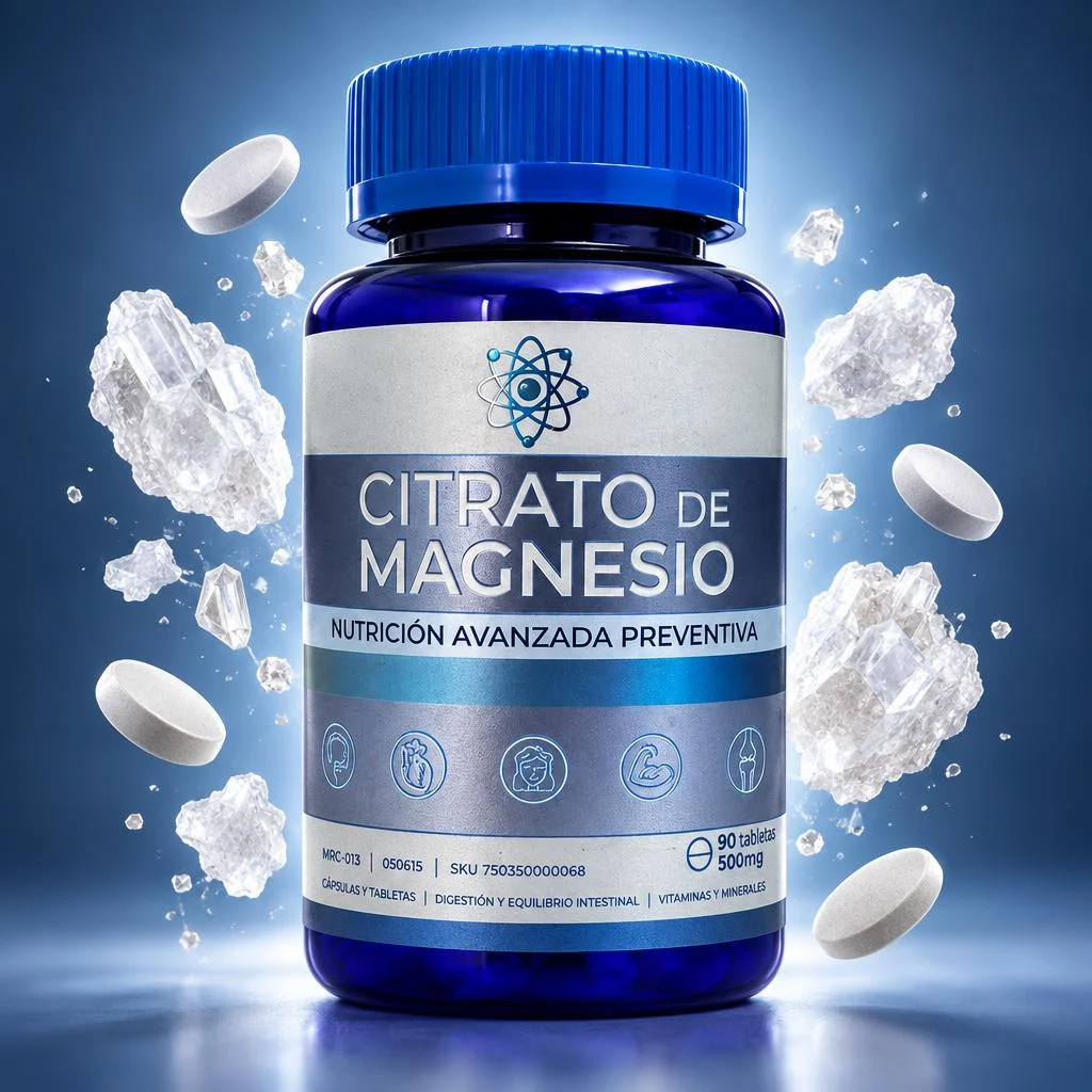 Citrato de magnesio 90 tabletas 500mg