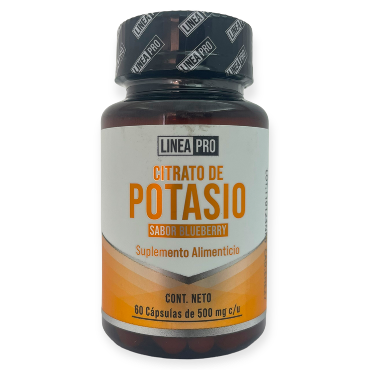 Citrato de potasio sabor mora 60 cápsulas