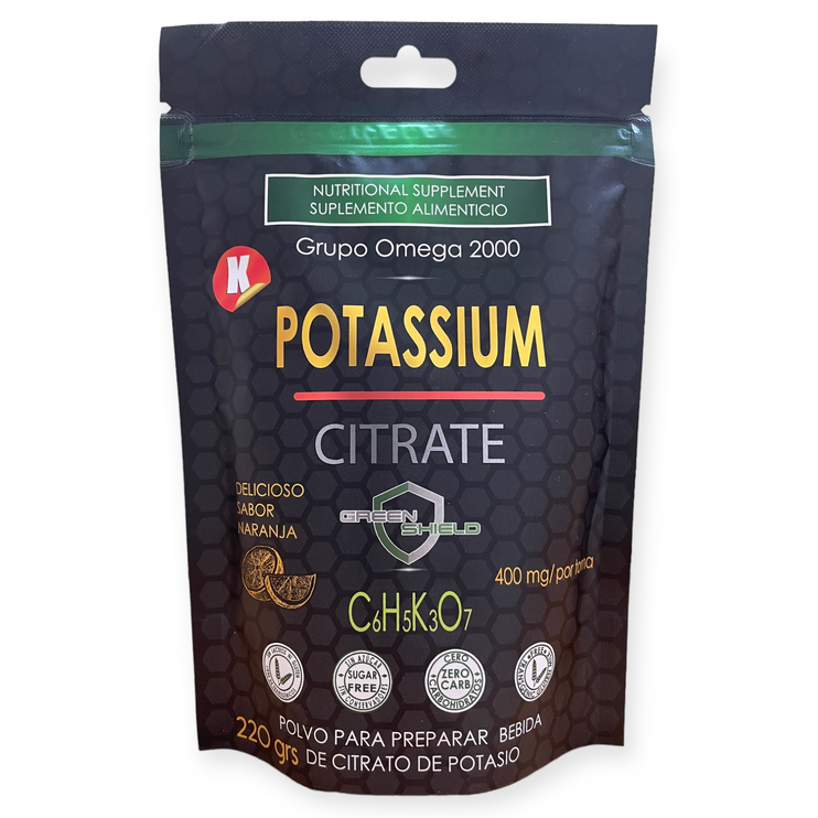 Citrato de potasio sabor naranja 220g