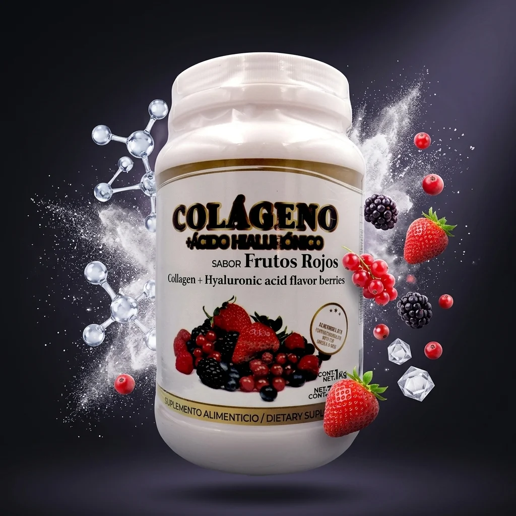Colágeno con ácido hialurónico frutos rojos 1kg