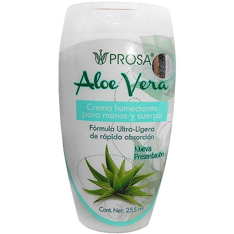 Crema humectante de aloe vera 255ml