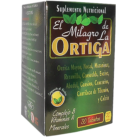El Milagro de la Ortiga 30 Tabletas Grupo Omega
