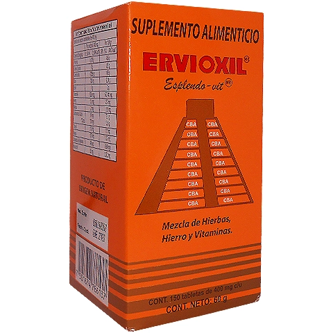 Ervioxil 150 tabletas