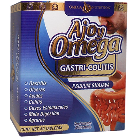 Gastri Colitis Ajo y Omega 60 tabletas