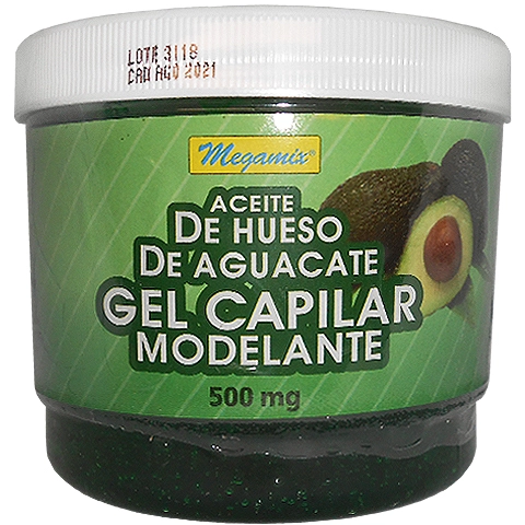 Gel fijador con aceite de aguacate 500g