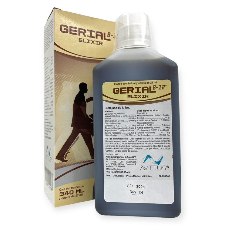 Gerial B12 elixir jarabe 340ml