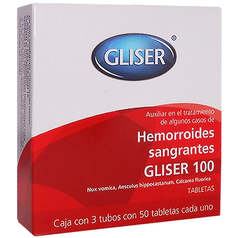 Gliser 100 hemorroides sangrantes