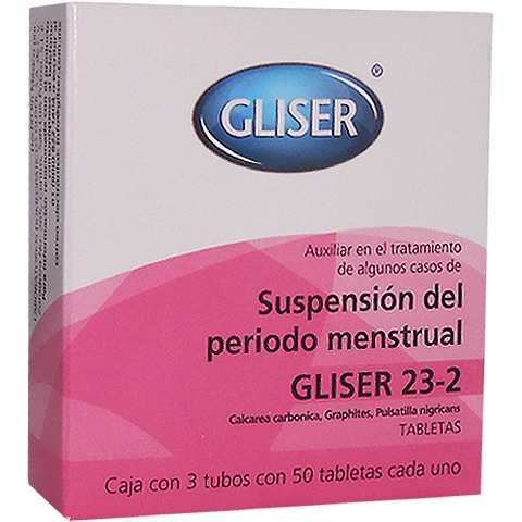 Gliser 23 2 suspensión del período menstrual