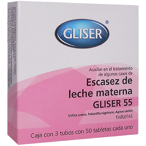 Gliser 55 escasez de leche materna