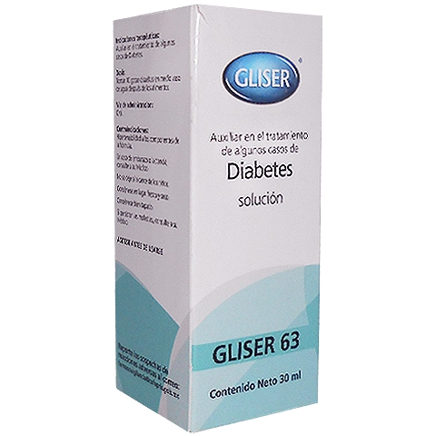 Gliser No63 diabetes solución