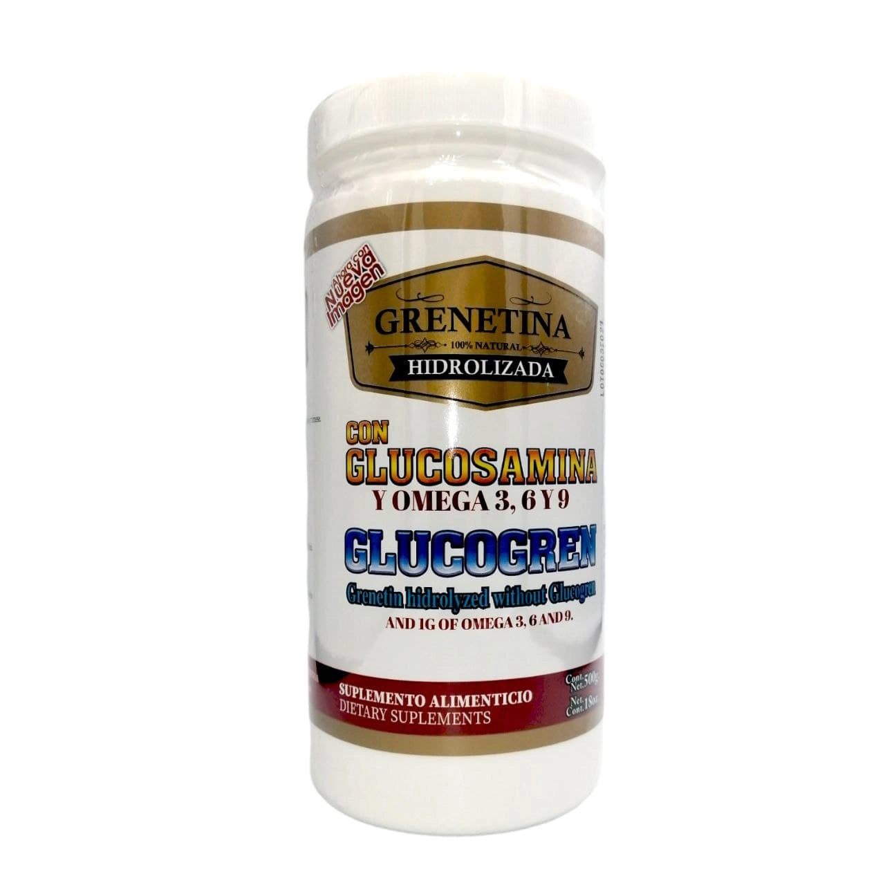 Grenetina hidrolizada con glucosamina 500g