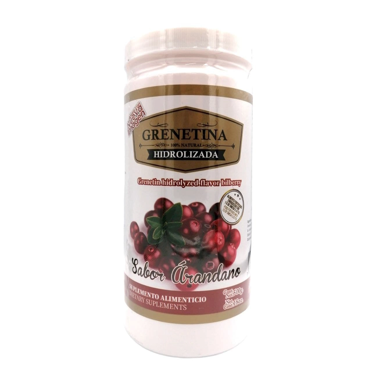 Grenetina hidrolizada sabor arándano 550g
