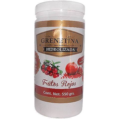 Grenetina hidrolizada sabor frutos rojos 550g