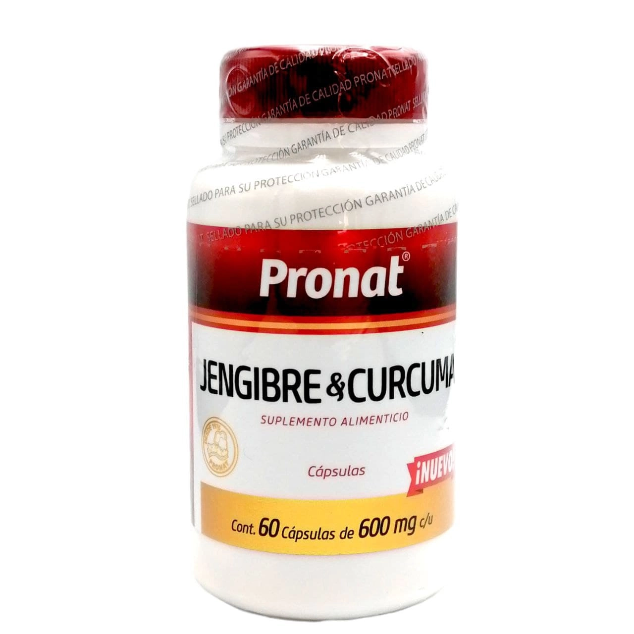 Jengibre y Curcuma Pronat 60 capsulaS