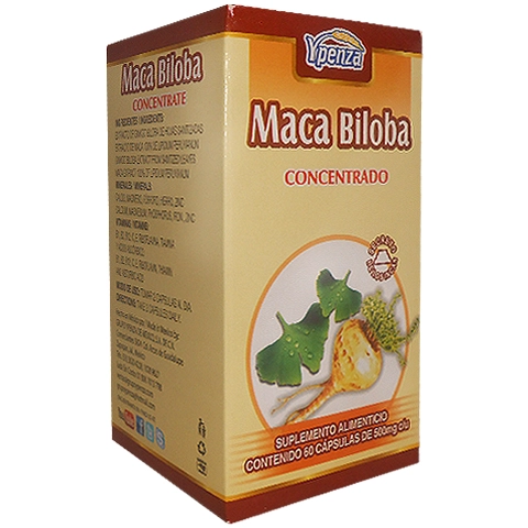 Maca biloba 60 cápsulas
