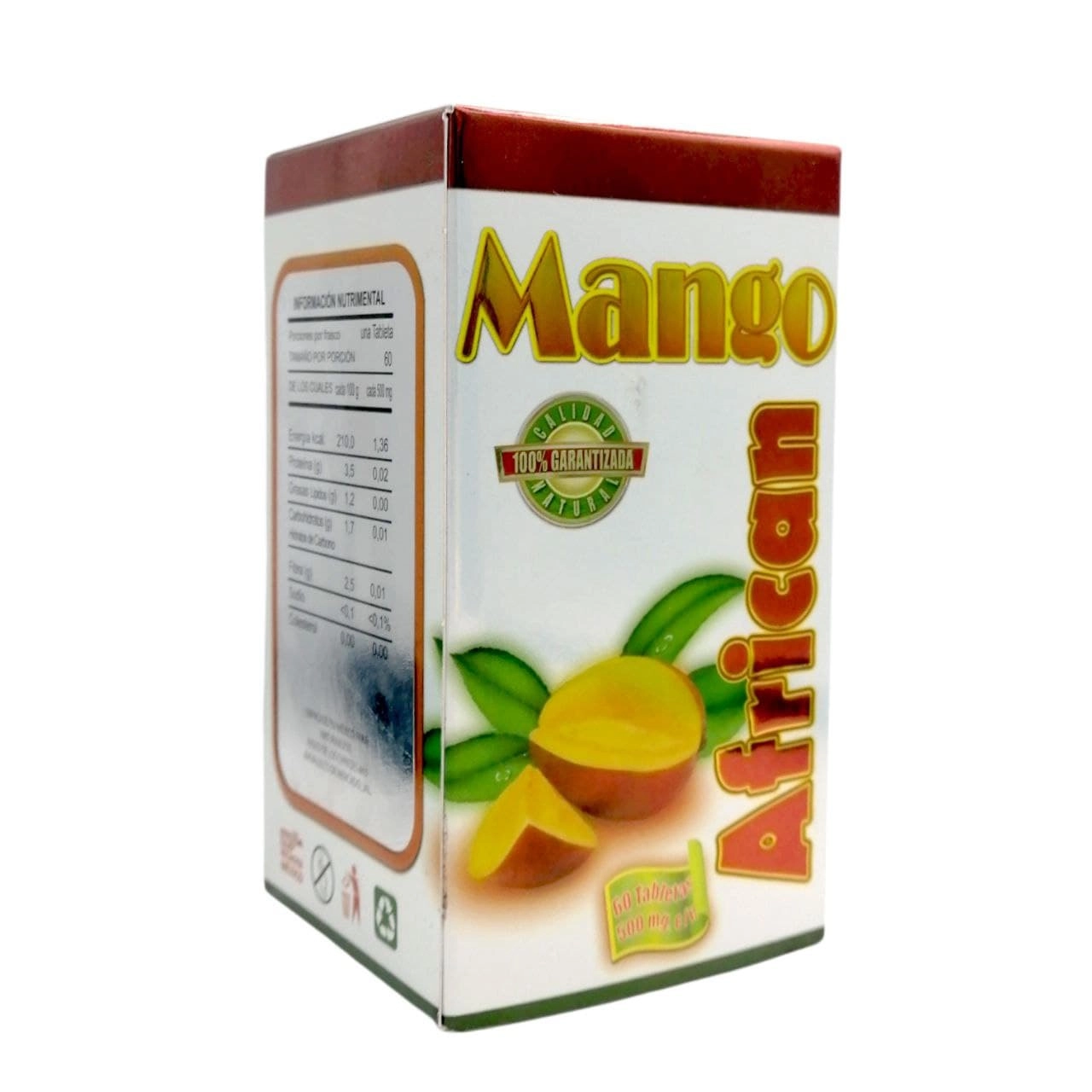 Mango african 60 Tabletas  Caja Blanca Bionaturalabs