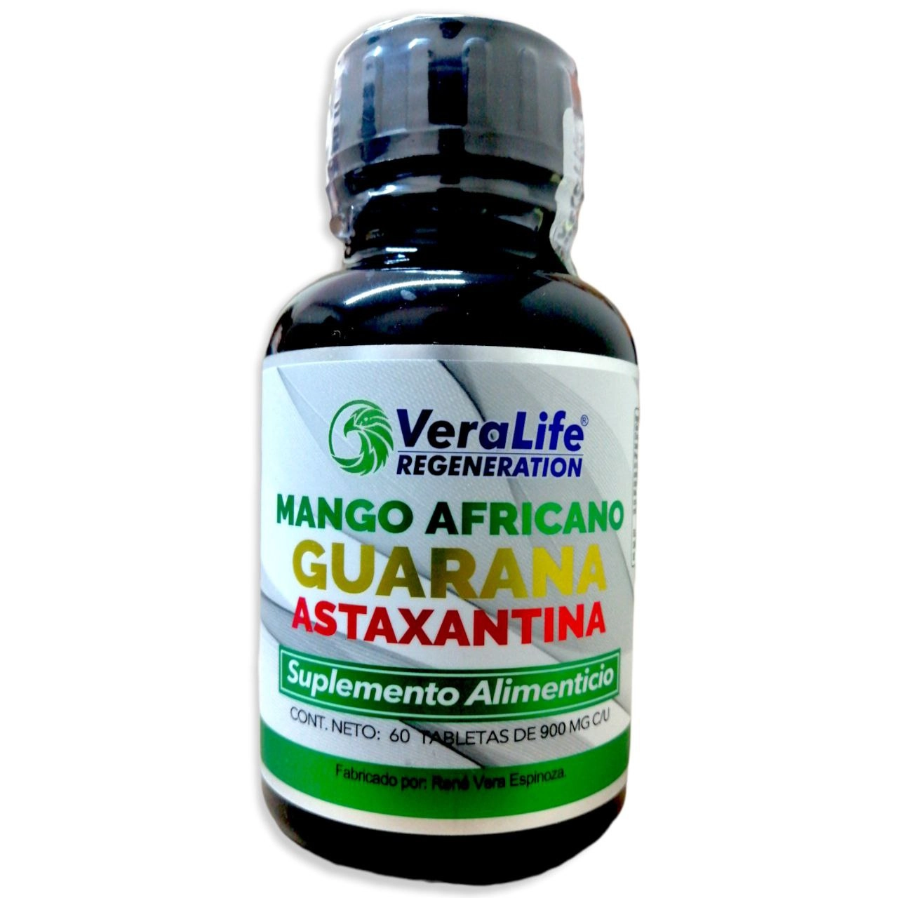 Mango africano con guaraná y astaxantina 60 tabletas