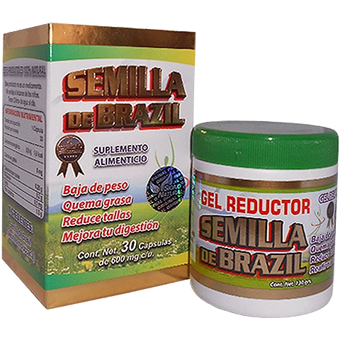 Pack semilla de brazil cápsulas y gel