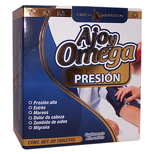 Presión ajo y omega 60 tabletas