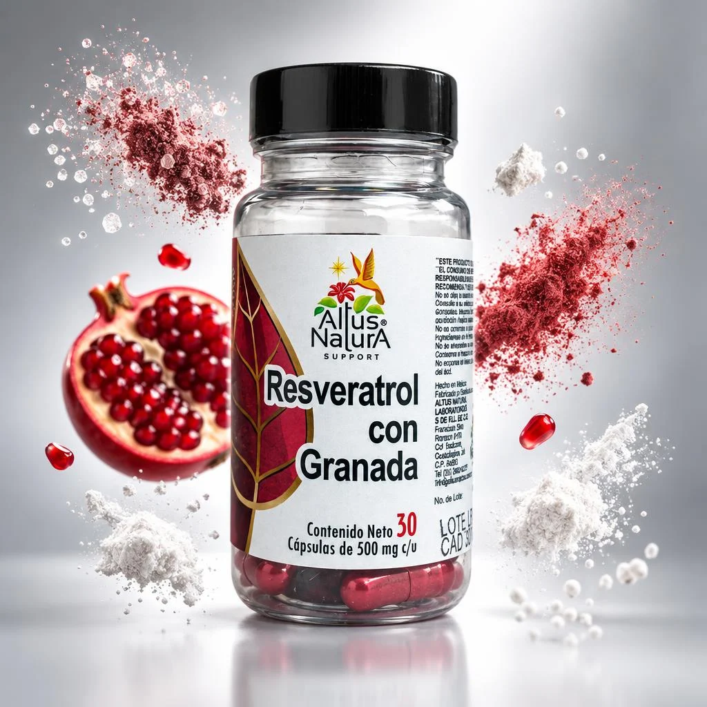 Resveratrol con granada 30 capsulas