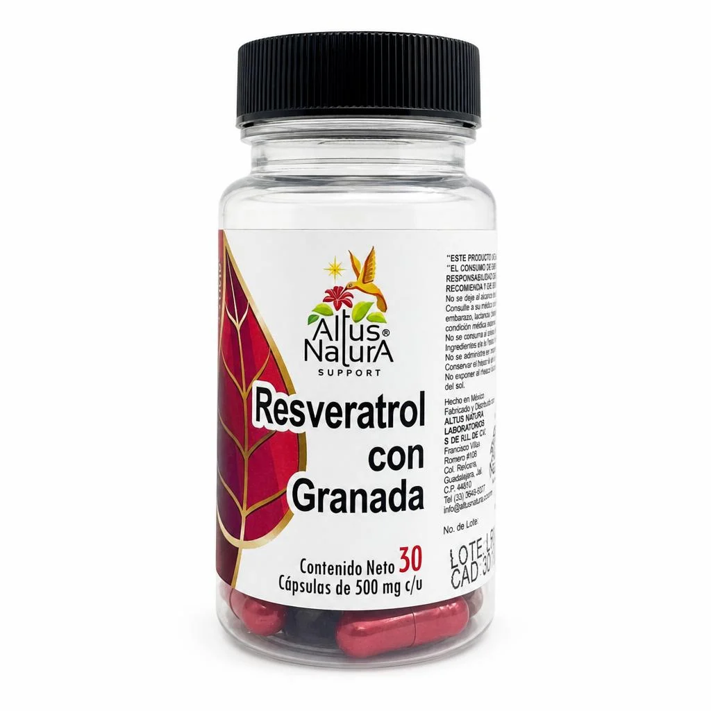 Resveratrol con granada 30 capsulas